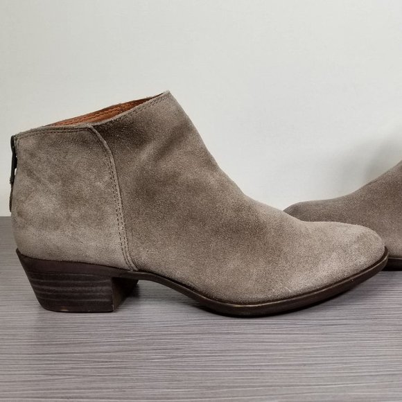 Lucky Brand Bremma Bootie, Taupe Suede, Womens Size Size 6 - Picture 7 of 10